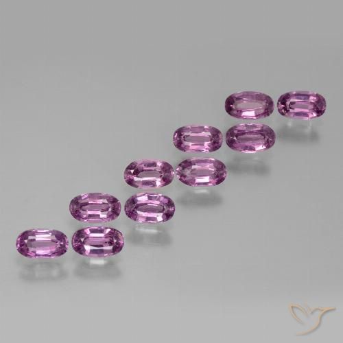 3.16 ct Oval Cut Rhodolite Garnet, 5.1 x 3.1 mm From Tanzania, Photo A