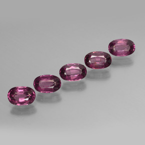 3.10 ct Pink Rhodolite Garnet Stone, Natural Rhodolite Garnet in Oval Facet Shape for Sale