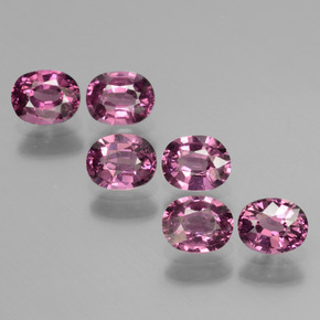 2.69 ct Pink Rhodolite Garnet Stone, Natural Rhodolite Garnet in Oval Facet Shape for Sale