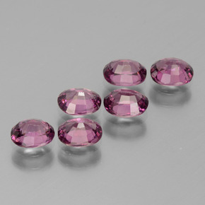 Rhodolite Garnet Gemstone in 5 x 4.1 mm Size for Sale, Rhodolite Garnet Stone in Pinkish Rose Color