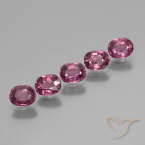 2.45 ctw Purple Rhodolite Garnet Stones, Natural Rhodolite Garnet in Oval Facet Shape for Sale