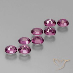 Rhodolite Garnet Gemstones in 5 x 4 mm (calibrated) Size for Sale, Rhodolite Garnet Stones in Medium Purple Color