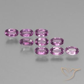 2.95 ctw Purple Rhodolite Garnet Stones, Natural Rhodolite Garnet in Oval Facet Shape for Sale