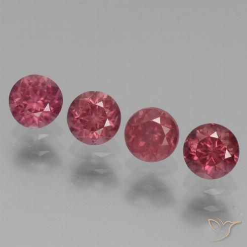 2.22ctw Natural Reddish Purple Rhodolite Garnet, Round, VS
