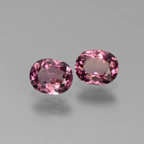 1.13 ct Pink Rhodolite Garnet Stone, Natural Rhodolite Garnet in Oval Facet Shape for Sale