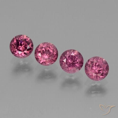 2.12ctw Natural Medium Purple Rhodolite Garnet, Round, VS