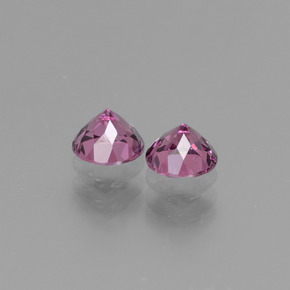 Rhodolite Garnet Gemstone in 4.6 mm Size for Sale, Rhodolite Garnet Stone in Pinkish Rose Color