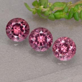 1.90 ctw Purple Rhodolite Garnet Gemstones, Rhodolite Garnet Gems in Round Facet Shape for Sale.