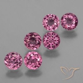 2.76 ctw Purple Rhodolite Garnet Stones, Natural Rhodolite Garnet in Round Facet Shape for Sale