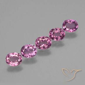2.93 ctw Purple Rhodolite Garnet Stones, Natural Rhodolite Garnet in Oval Facet Shape for Sale