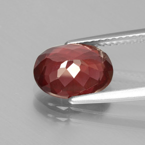 Rhodolite Garnet Gemstone in 9.8 x 7.2 mm Size for Sale, Rhodolite Garnet Stone in Pinkish Rose Color