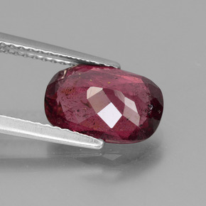 Rhodolite Garnet Gemstone in 10.5 x 7.2 mm Size for Sale, Rhodolite Garnet Stone in Pinkish Rose Color