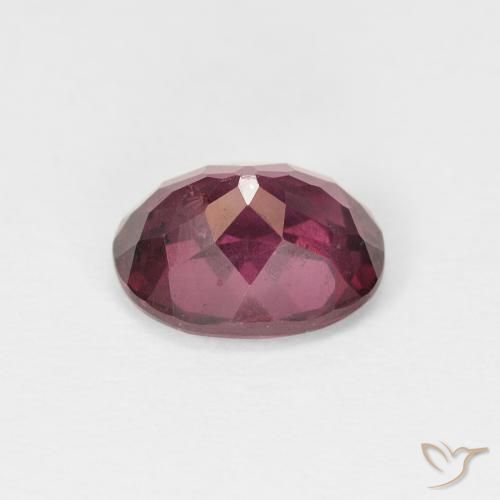 Rhodolite Garnet Gemstone in 9 x 7 mm (calibrated) Size for Sale, Rhodolite Garnet Stone in Medium Purple Color