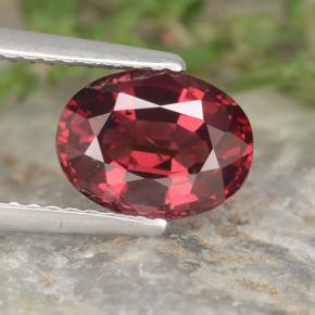 Темно-красный Родолит Гранат Камень - 2.3ct Фасетный Овал (ID: 441318)