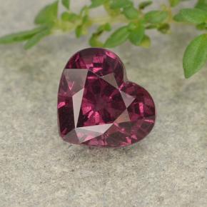 2ct Heart Facet Purplish Pink Rhodolite Garnet for sale thumb image of 2ct Heart Facet Purplish Pink Rhodolite Garnet (ID: 488571)