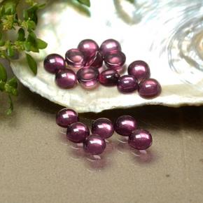 3.4ct Round Cabochon Pinkish Purple Rhodolite Garnet for sale thumb image of 3.4ct Round Cabochon Pinkish Purple Rhodolite Garnet (ID: 493171)