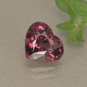 1.6ct Heart Facet Raspberry Red Rhodolite Garnet for sale thumb image of 1.6ct Heart Facet Raspberry Red Rhodolite Garnet (ID: 497363)