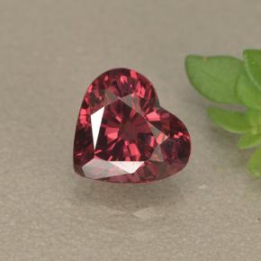 1.6ct Heart Facet Raspberry Red Rhodolite Garnet for sale thumb image of 1.6ct Heart Facet Raspberry Red Rhodolite Garnet (ID: 497367)