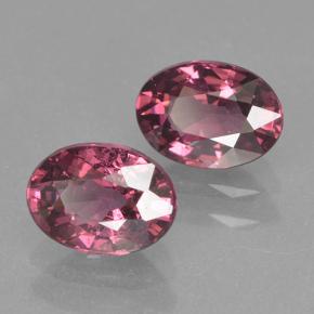 2.32 ctw Red Rhodolite Garnet Stones, Natural Rhodolite Garnet in Oval Facet Shape for Sale