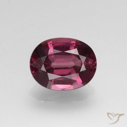Granato rodolite a taglio ovale da 2,06 ct, 8,5 x 6,7 mm dal Mozambico, Photo A
