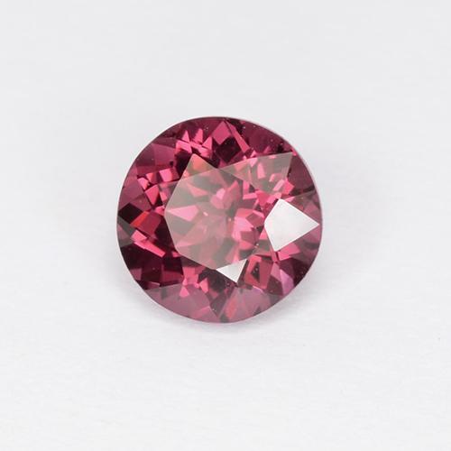 0.86 ct Pink Rhodolite Garnet Stone, Natural Rhodolite Garnet in Round Facet Shape for Sale