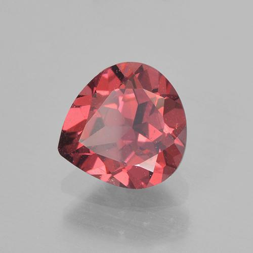 0.90 ct Red Rhodolite Garnet Stone, Natural Rhodolite Garnet in Pear Facet Shape for Sale