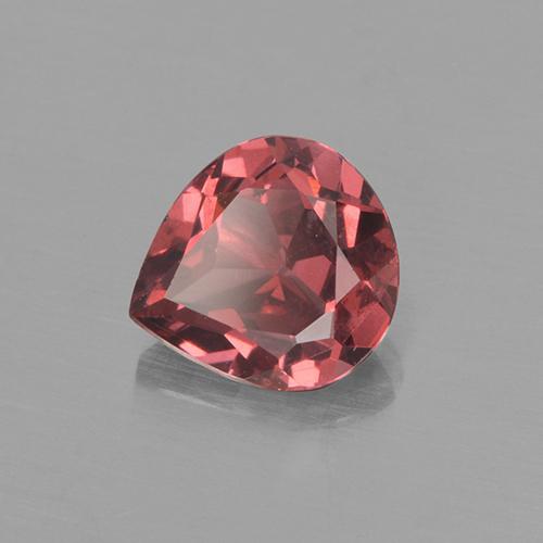 0.75 ct Red Rhodolite Garnet Stone, Natural Rhodolite Garnet in Pear Facet Shape for Sale