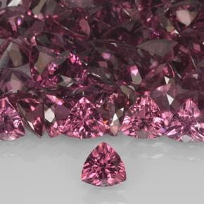 1.52 ctw Red Rhodolite Garnet Gemstones, Rhodolite Garnet Gems in Trillion Facet Shape for Sale.