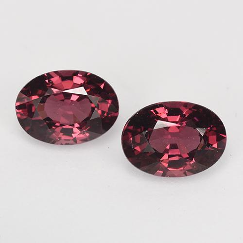 Dark Red Rhodolite Garnet Gem - 1.1ct Oval Facet (ID: 525928)