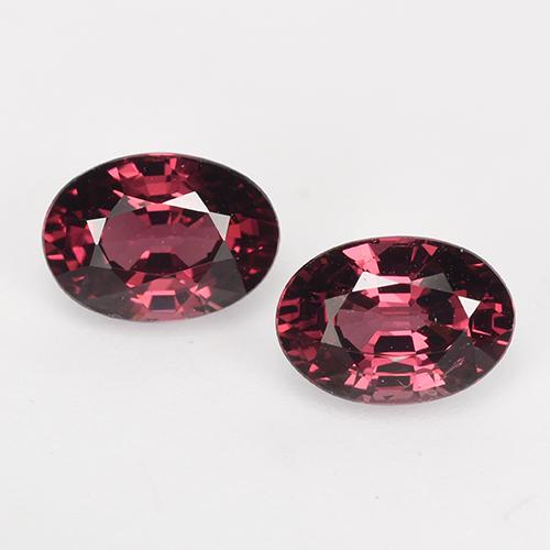 Raspberry Red Rhodolite Garnet Gem - 1.2ct Oval Facet (ID: 525933)