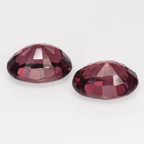 Rhodolite Garnet Gemstones in 7 x 5 mm (calibrated) Size for Sale, Rhodolite Garnet Stones in Purple-Red Color