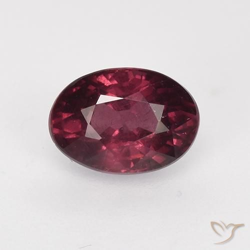 1.16 ct Oval Cut Rhodolite Garnet, 7 x 5 mm From Mozambique, Photo A