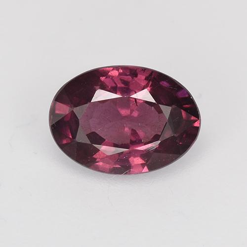 Малиново-красный Родолит Гранат Камень - 1ct Фасетный Овал (ID: 526007)