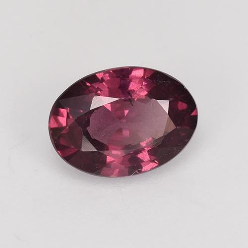 0.95 ct Red Rhodolite Garnet Stone, Natural Rhodolite Garnet in Oval Facet Shape for Sale