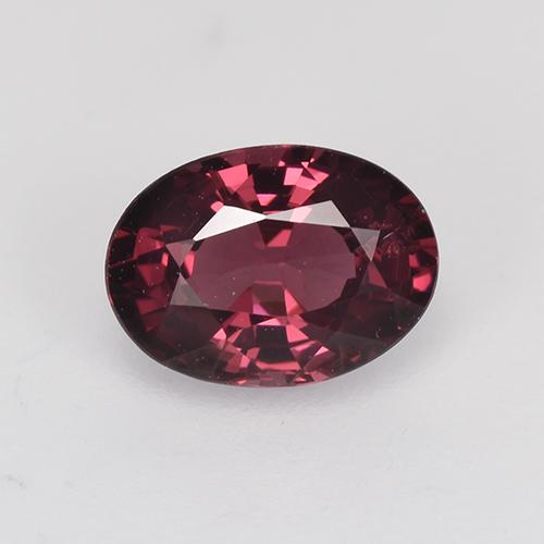 Raspberry Red Rhodolite Garnet Gem - 1.1ct Oval Facet (ID: 526008)