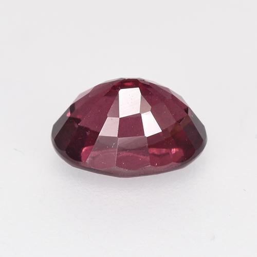 Rhodolite Garnet Gemstone in 7.1 x 5.2 mm Size for Sale, Rhodolite Garnet Stone in Raspberry Red Color
