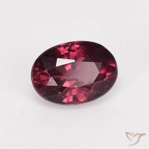 1.06 ct Red Rhodolite Garnet Stone, Natural Rhodolite Garnet in Oval Facet Shape for Sale