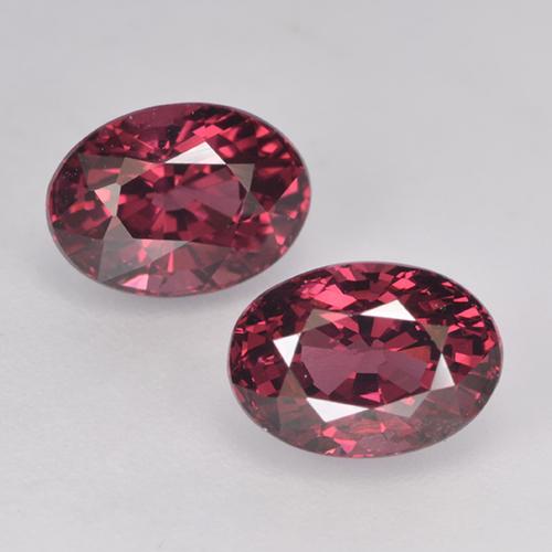 Purple-Red Rhodolite Garnet Gem - 1.3ct Oval Facet (ID: 526031)