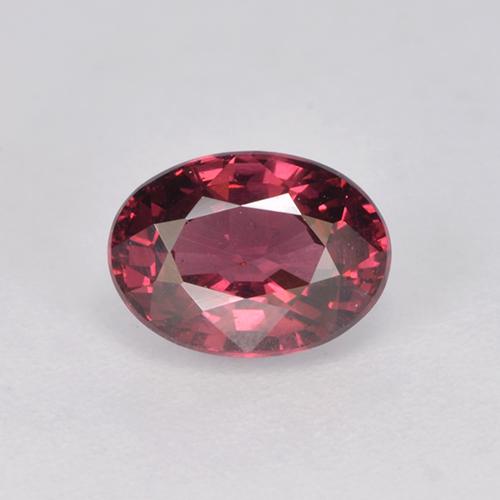 Medium-Dark Red Rhodolite Garnet Gem - 1.2ct Oval Facet (ID: 526039)