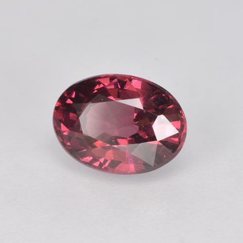 1.15 ct Red Rhodolite Garnet Stone, Natural Rhodolite Garnet in Oval Facet Shape for Sale