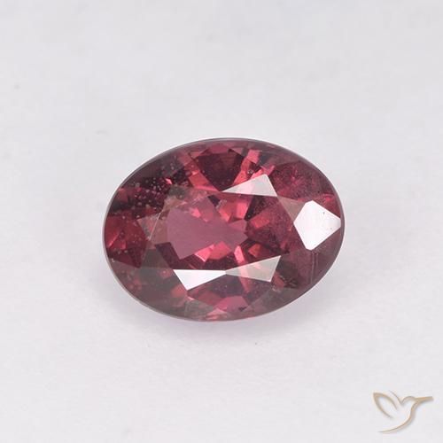 1.03ct Natural Medium Red Rhodolite Garnet, Oval, VS