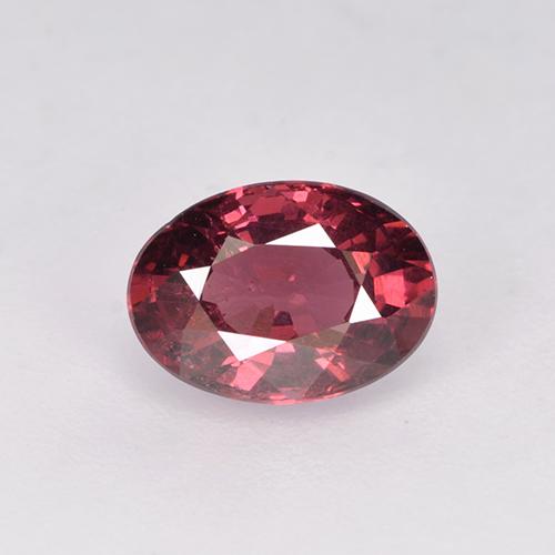 Малиново-красный Родолит Гранат Камень - 1ct Фасетный Овал (ID: 526046)