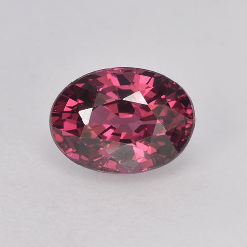 Purple-Red Родолит Гранат Камень - 1.2ct Фасетный Овал (ID: 526050)