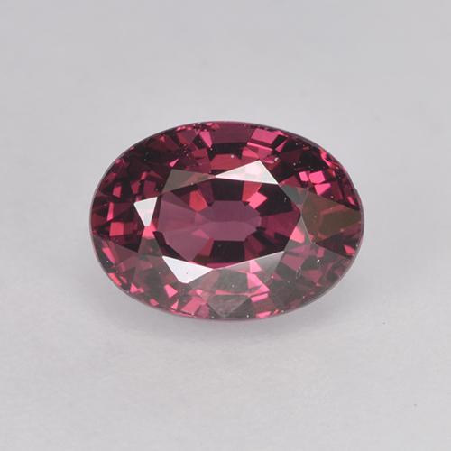 Medium Red Родолит Гранат Камень - 1.4ct Фасетный Овал (ID: 526053)