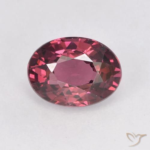 Medium Red Родолит Гранат Камень - 1.1ct Фасетный Овал (ID: 526056)