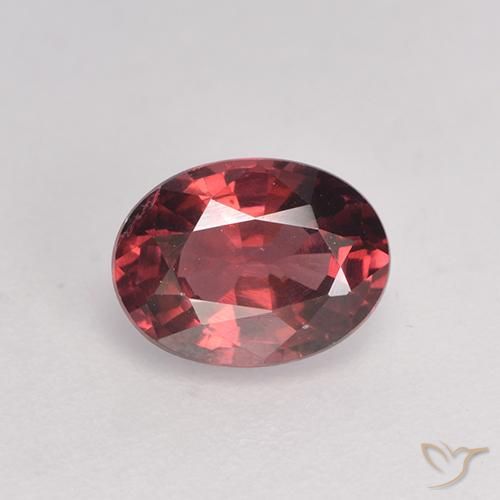 1.07ct Natural Dark Red Rhodolite Garnet, Oval, VS