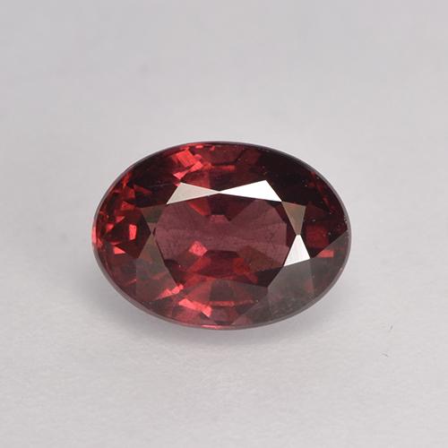 Wine Red Родолит Гранат Камень - 1.3ct Фасетный Овал (ID: 526896)