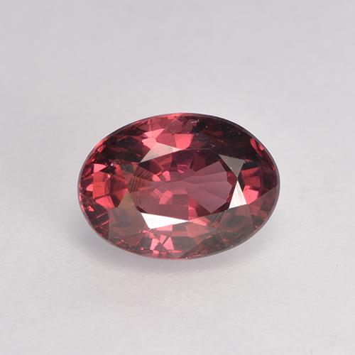 Темно-красный Родолит Гранат Камень - 1.2ct Фасетный Овал (ID: 526899)