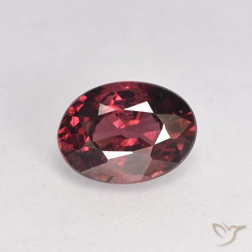 1.03 ct Oval Cut Rhodolite Garnet, 7 x 5.1 mm From Mozambique, Photo A