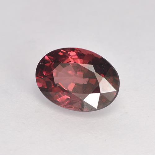 1.08 ct Red Rhodolite Garnet Stone, Natural Rhodolite Garnet in Oval Facet Shape for Sale